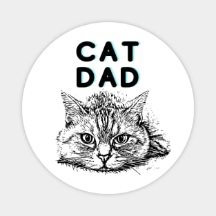 Cat Dad Magnet